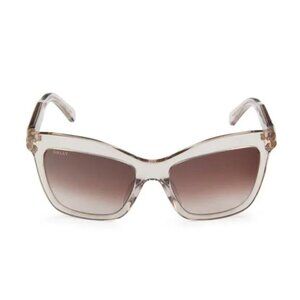 Bally 56MM Butterfly Sunglasses beige
